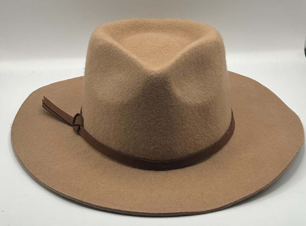 Lucky Brand Tan Wool Fedora Hat